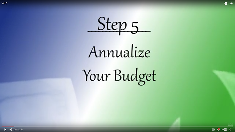 Read more about the article Your Journey – Step 5: Annualize Your Budget